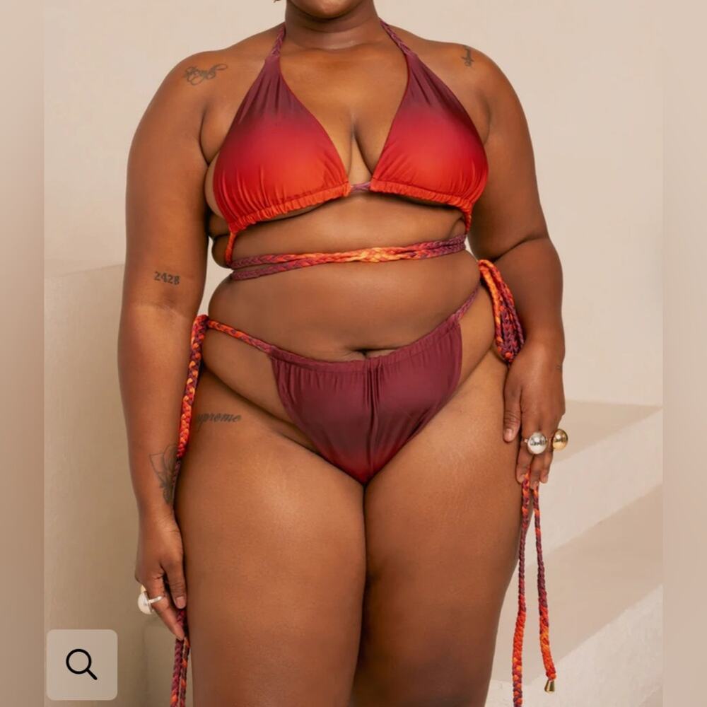 Shakara by ofuure nwt plus size reversible strappy cheeky bikini - Picture 13 of 14